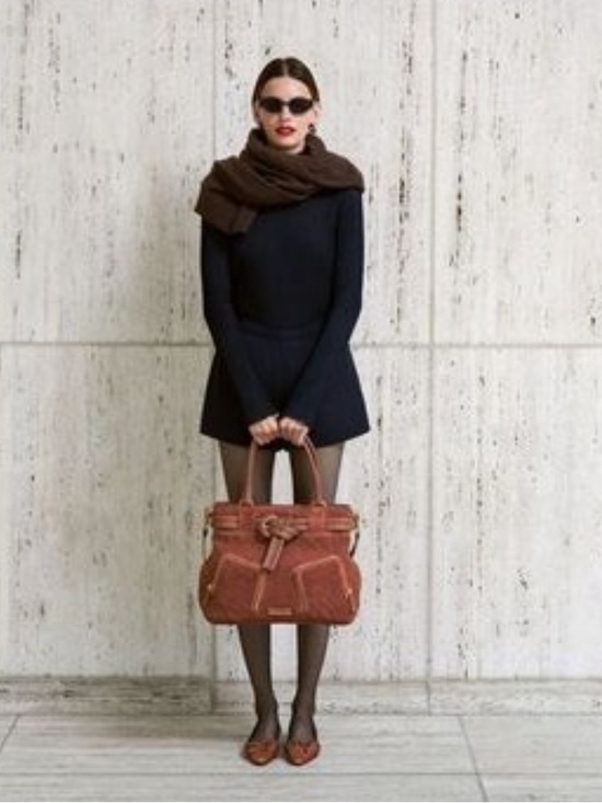 Cole Haan Chestnut Woven Leather Tote with Detachable Strap NWT - Picture 3 of 6